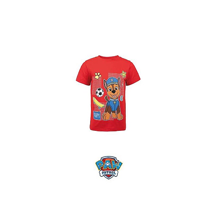 Tricou băieți, 100% bumbac, roșu, Paw Patrol, Play all Day [2]