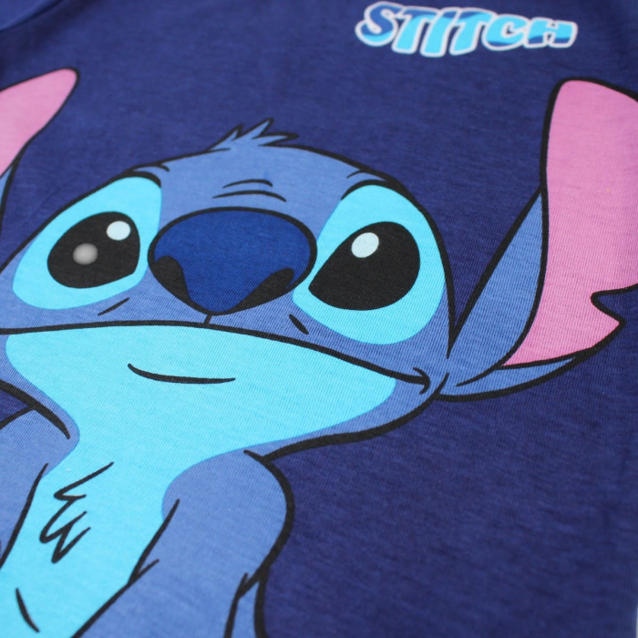 Tricou copii 100% bumbac, albastru, Happy, Stitch [3]