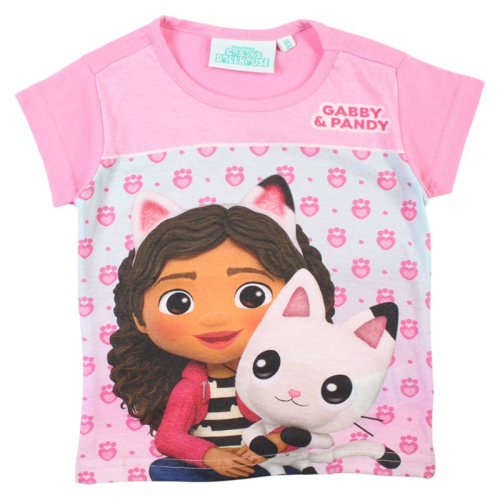 Tricou copii 100% bumbac, multicolor, Happy Days, Gabby's Dollhouse [1]