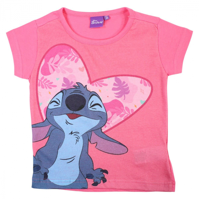 Tricou copii 100% bumbac, multicolor, Happy, Stitch [1]