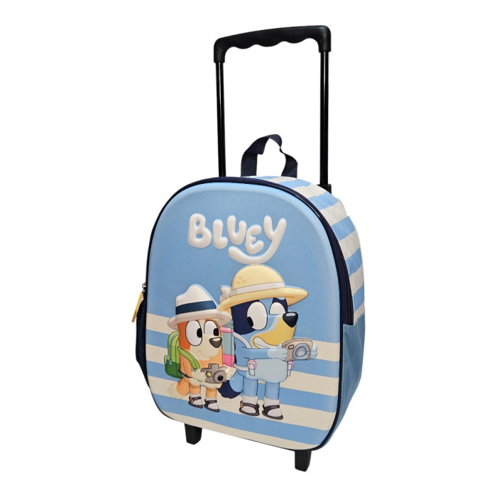 Troler 3D, 32x26x11cm, multicolor, bretele ajustabile si intarite, Tourist, Bluey [2]