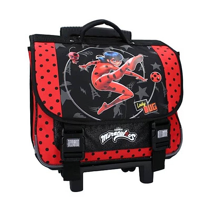 Troler Miraculous Ladybug Super Heroez, Negru/Roșu 38 x 31 x 15 cm [2]