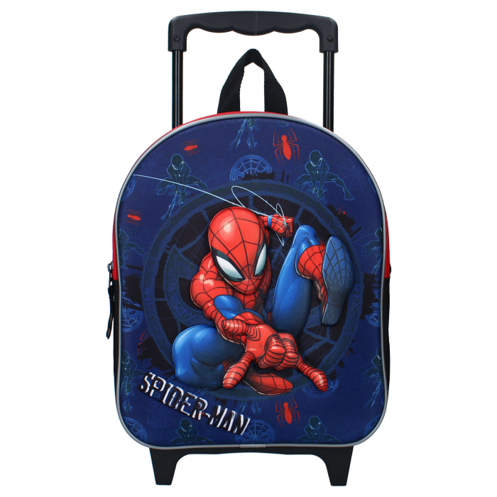 Troler multicolor 3D, cu bretele ajustabile si intarite, 32x26x11 cm, Great Escapes, Spiderman [2]