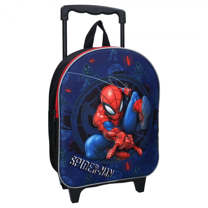 Troler multicolor 3D, cu bretele ajustabile si intarite, 32x26x11 cm, Great Escapes, Spiderman [1]