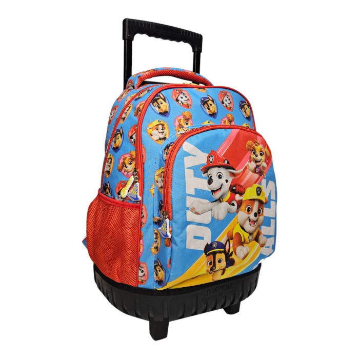 Troler multicolor cu bretele ajustabile si intarite, Grande, doua compartimente, 44x33x22 cm, Duty, Paw Patrol [2]