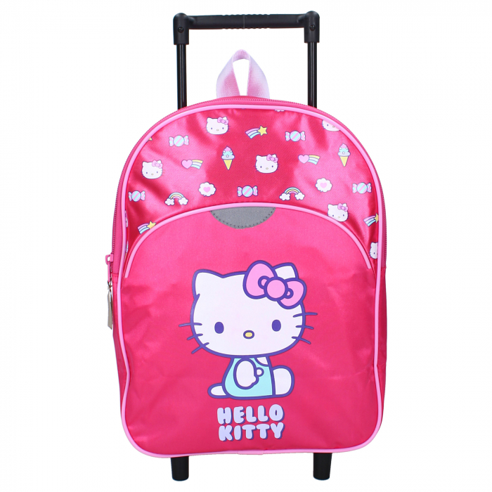 Troler multicolor, cu un compartiment, 33x25x12 cm, beretele ajustabile si captusite, Follow The Rainbow, Hello Kitty [2]