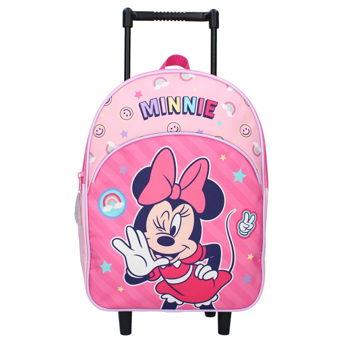 Troler multicolor, cu un compartiment, 33x25x12 cm, beretele ajustabile si captusite, Glam It Up, Minnie Mouse [2]