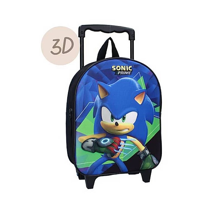 Troller 3D Sonic Prime Time, Albastru/Negru, 32 x 26 x 11 cm [2]