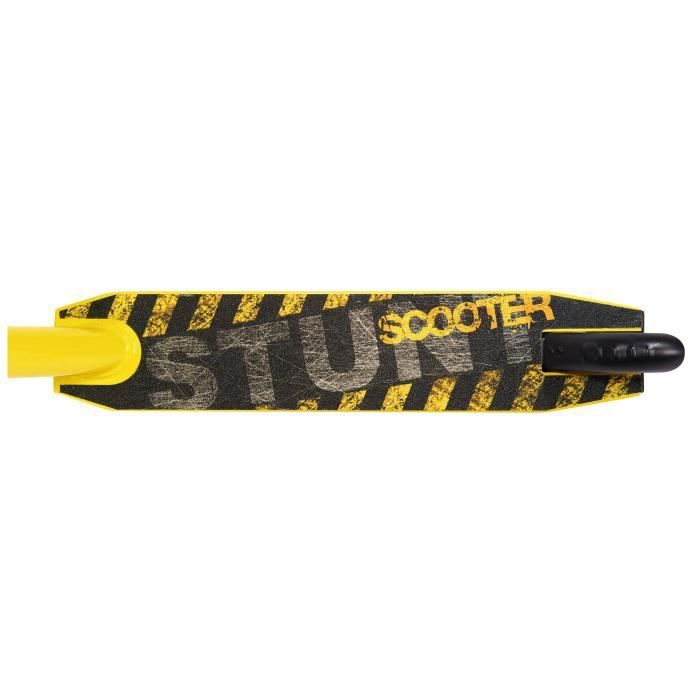 Trotineta pentru trucuri si acrobatii, cu 2 roti 7-15 ani, greutate maxima 100 kg, multicolor, ghidon ajustabil, manere pliabile, platforma antiderapanta, frana posterioara cu piciorul, Stunt, Skids C [2]