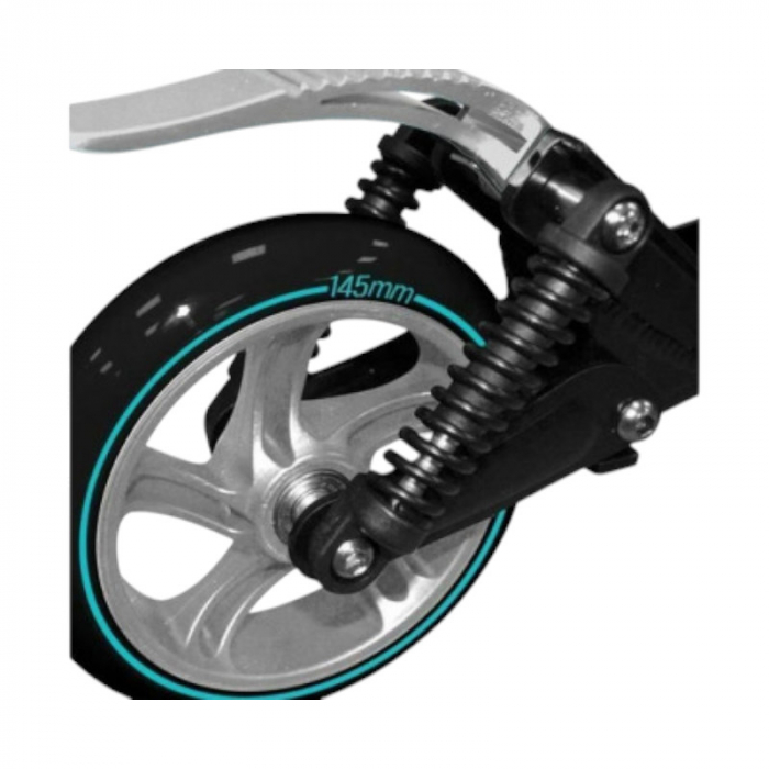 Trotineta Pliabila, cu Suspensie Dubla si Ghidon Reglabil, Roti PU 145mm, ABEC 7, pentru Varsta 7+, sarcina maxima 100 kg [3]