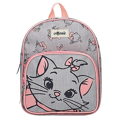 Ghiozdane și Rucsacuri - Rucsac gri cu două compartimente, 29x23x9 cm, Marie, The Aristocats, Disney