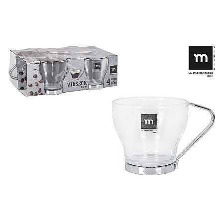 Bucătărie - Set 4 pahare cafea, 100 ml