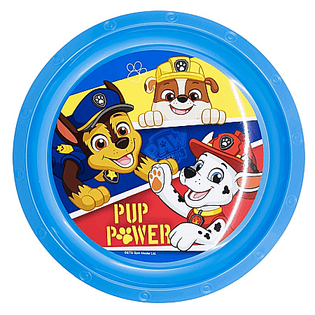 Farfurie plastic, multicolor, pentru copii, fără BPA, 21.5 cm, Pup Power, Paw Patrol [0]