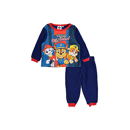 Copii - Pijama copii, cu mânecă lungă, polar, albastru,  Team, Paw Patrol