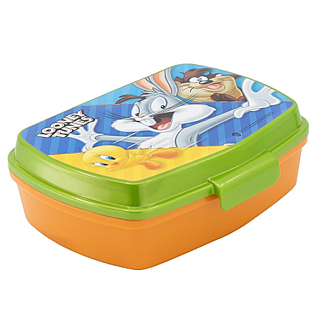 Copii - Cutie sandwich, multicolor, fără BPA, 17 x 14 x 5.5 cm, Heroes, Looney Tunes