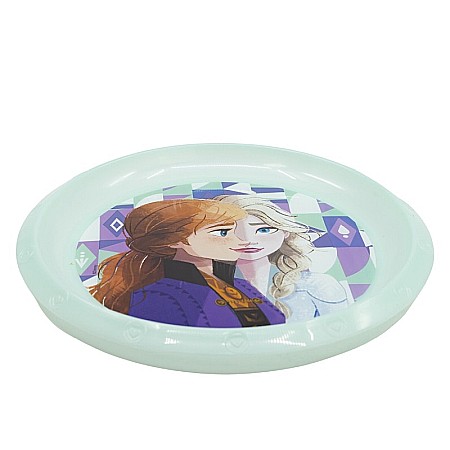 Farfurie plastic, multicolor, pentru copii, fără BPA, 21.5 cm, Ice Magic, Frozen [1]