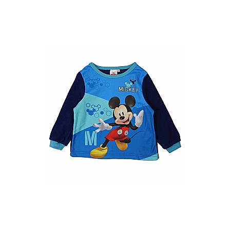 Pijama copii, cu mânecă lungă, polar, albastru, Junior, Mickey Mouse [1]