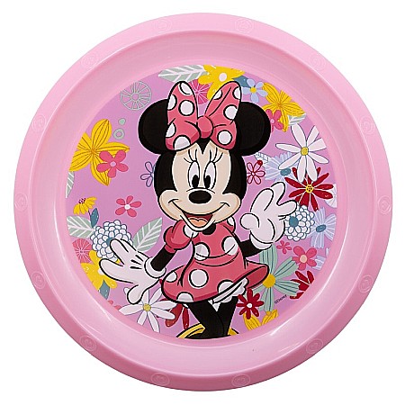 Copii - Farfurie plastic, multicolor, pentru copii, fără BPA, 21.5 cm, Spring Look, Minnie Mouse