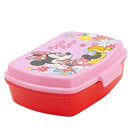 Copii - Cutie sandwich, multicolor, fără BPA, 17 x 14 x 5.5 cm, Spring, Minnie Mouse