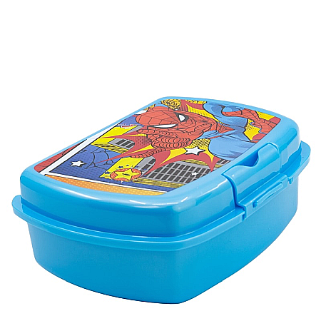 Cutii sandwich - Cutie sandwich, multicolor, fără BPA, 18 x 14 x 7 cm, Mindnight Flyer, Spiderman