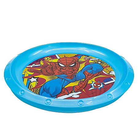 Farfurie plastic, multicolor, pentru copii, fără BPA, 21.5 cm, Midnight Flyer, Spiderman [1]