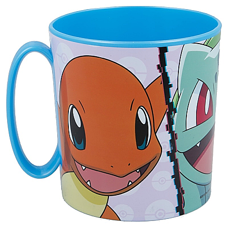 Copii - Cană plastic, multicolor, fără BPA, ce poate fi utilizată și la microunde, 350 ml, Ice Magic, Distorsion, Pokemon