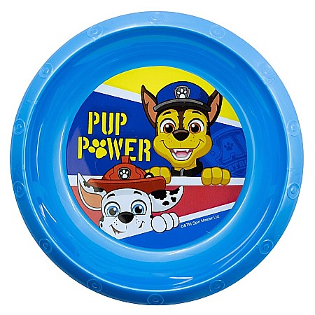 Copii - Bol plastic, multicolor, pentru copii, fără BPA,16,5 cm, Pup Power, Paw Patrol
