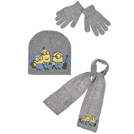 Căciuli, fulare, mănuși - Set căciulă, mănuși, fular Minions, Gri