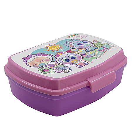 Cutii sandwich - Cutie sandwich, multicolor, fără BPA, 17 x 14 x 5.5 cm, Ksimeritos Rainbow