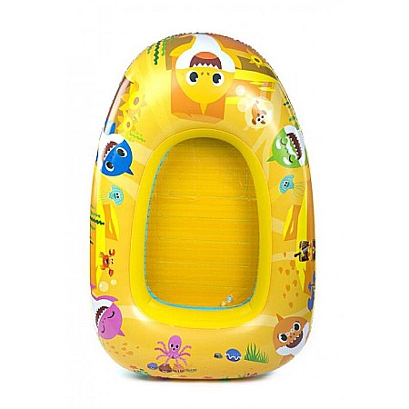 Barcă gonflabilă pentru copii, 3-6 ani, galbenă, 100 x 70 cm Baby Shark [2]