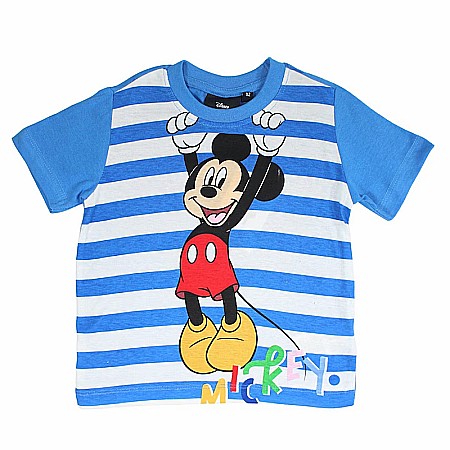 Pijamale copii cu mânecă scurtă, 100% bumbac, multicolor, Force, Mickey Mouse, Disney [2]