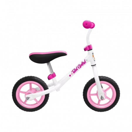 Bicicleta fara pedale pentru copii, roz, varsta 2-4 ani, cadru metalic, sa reglabila, manere anti-strivire [1]