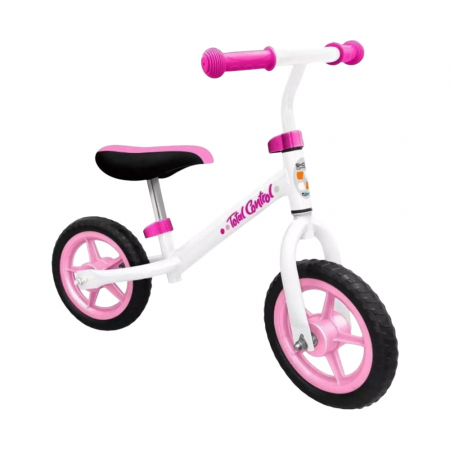 Biciclete fără pedale - Bicicleta fara pedale pentru copii, roz, varsta 2-4 ani, cadru metalic, sa reglabila, manere anti-strivire
