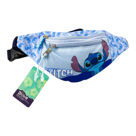 Accesorii școlare - Borseta copii, 23x12x9 cm, bretele reglabile, albastru, Stitch