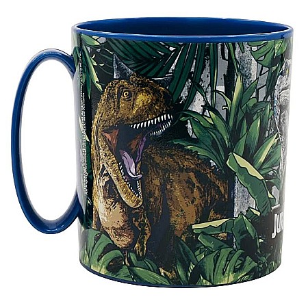 Pahare, farfurii și căni - Cană plastic, fără BPA, ce poate fi utilizată și la microunde, 350 ml, Jurassic World