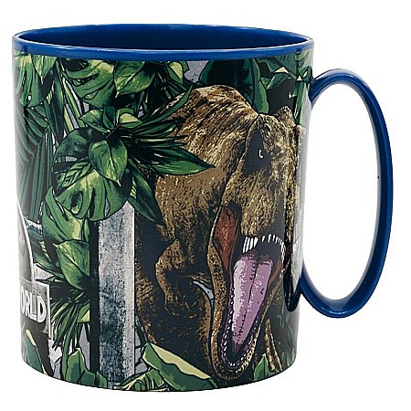 Cană plastic, fără BPA, ce poate fi utilizată și la microunde, 350 ml, Jurassic World [1]