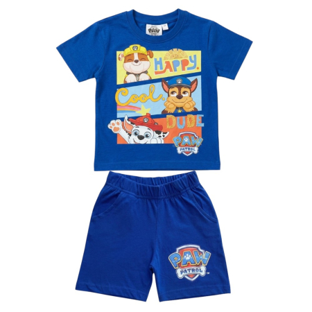 Compleuri copii - Compleu copii, 2 piese, mânecă scurtă, 100% bumbac, multicolor, Paw Patrol