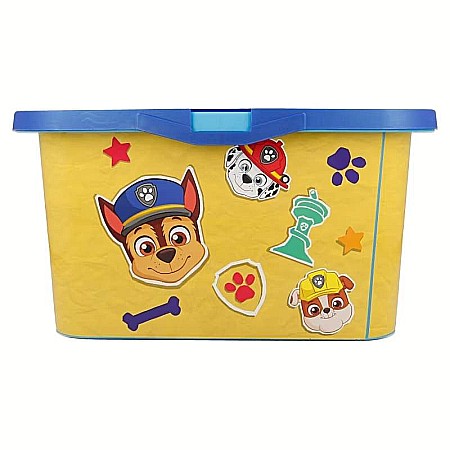 Cutie pentru depozitare, din plastic, cu capac, 13 L, multicolor, 39x29x15 cm, Paw Patrol [3]