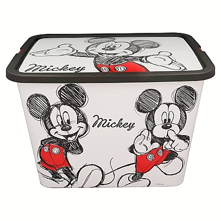 Cutie pentru depozitare, din plastic, cu capac, 23 L, multicolor, 40x27x29 cm, Mickey Mouse, Disney [0]