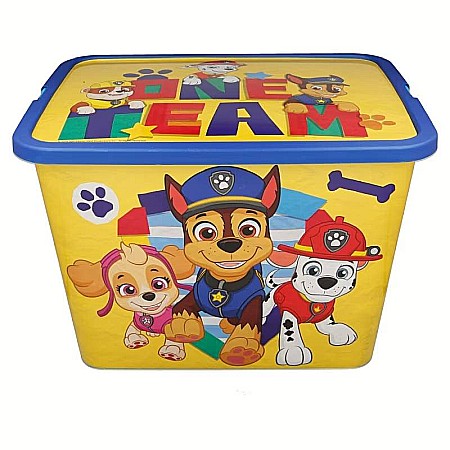 Organizare și depozitare - Cutie pentru depozitare, din plastic, cu capac, 23 L, multicolor, 40x27x29 cm, Paw Patrol
