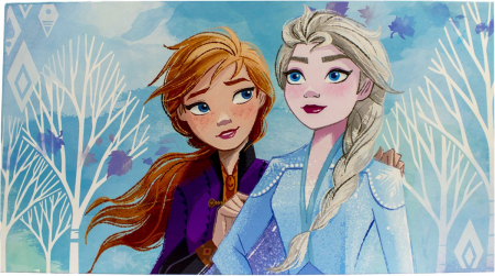 Cutie depozitare pentru jucării din MDF, 56x30x30 cm, multicolor, Frozen [6]