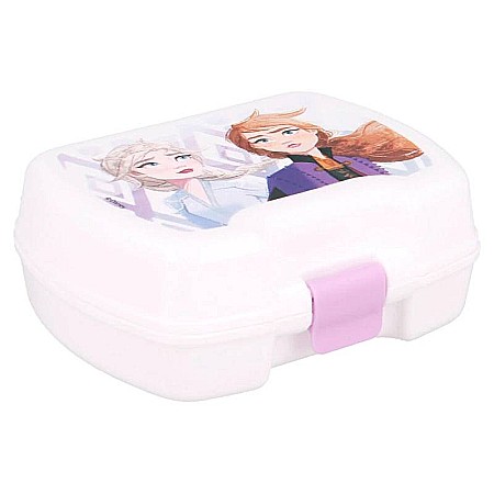 Cutii sandwich - Mini cutie snacks dreptunghiulară 10.9x8.5x4 cm, Frozen II Alb