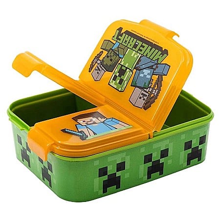 Cutie sandwich multicompartimente Minecraft Verde [2]