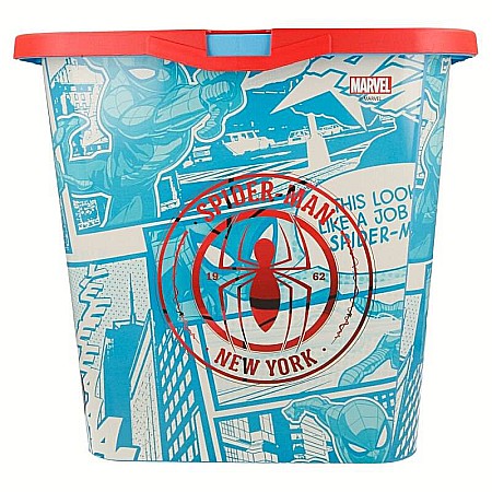 Cutie pentru depozitare, din plastic, cu capac, 23 L, multicolor, 40x27x29 cm, Spiderman [1]