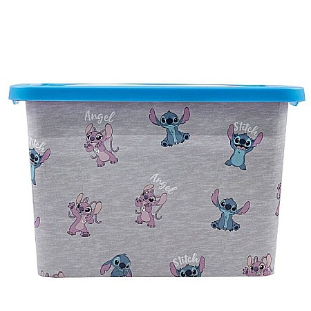 Cutie pentru depozitare, din plastic, cu capac, 7 L, multicolor, 29x19x19 cm, Stitch and Angel [2]