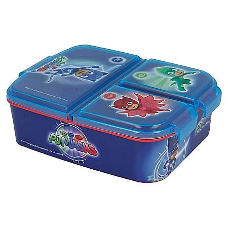 Cutii sandwich - Cutie sandwich, multicompartimente, pentru copii, multicolor, fără BPA, PJ Masks