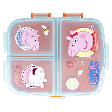 Cutie sandwich, cu patru compartimente, multicolor, fără BPA, Peppa Pig [2]