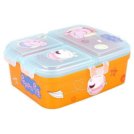 Cutie sandwich, cu patru compartimente, multicolor, fără BPA, Peppa Pig [3]