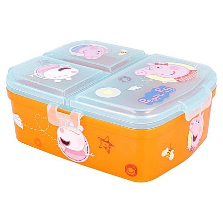 Cutie sandwich, cu patru compartimente, multicolor, fără BPA, Peppa Pig [4]