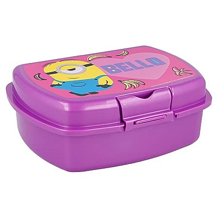 Copii - Cutie sandwich, multicolor, fără BPA, 18.2 x 13.6 x 6.7, Minions